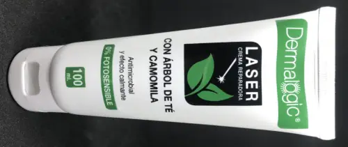Crema para después de sesión láser eliminación tatuaje